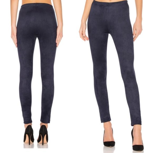 BCBGMaxAzria Mason Faux Suede Legging Navy Blue Size M - Picture 2 of 5